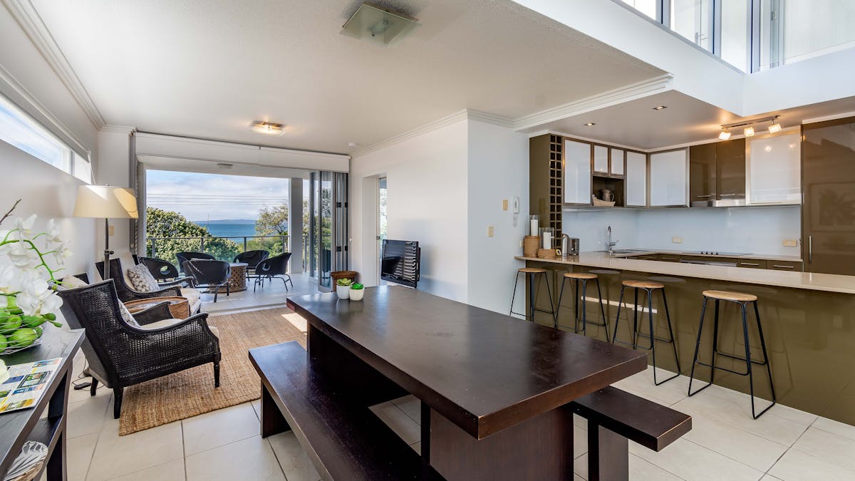 Dining and living area