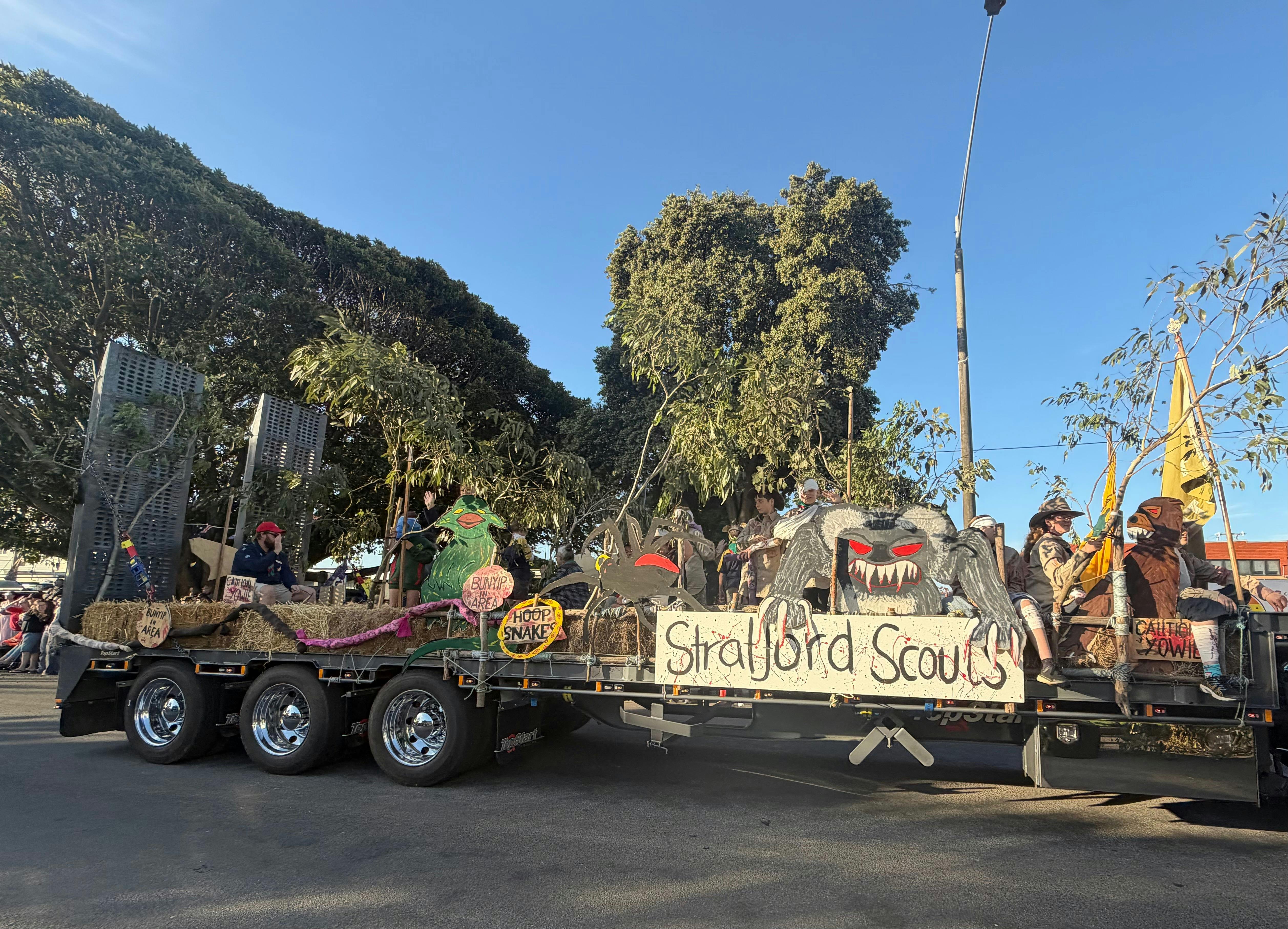 1st Stratford Scouts float