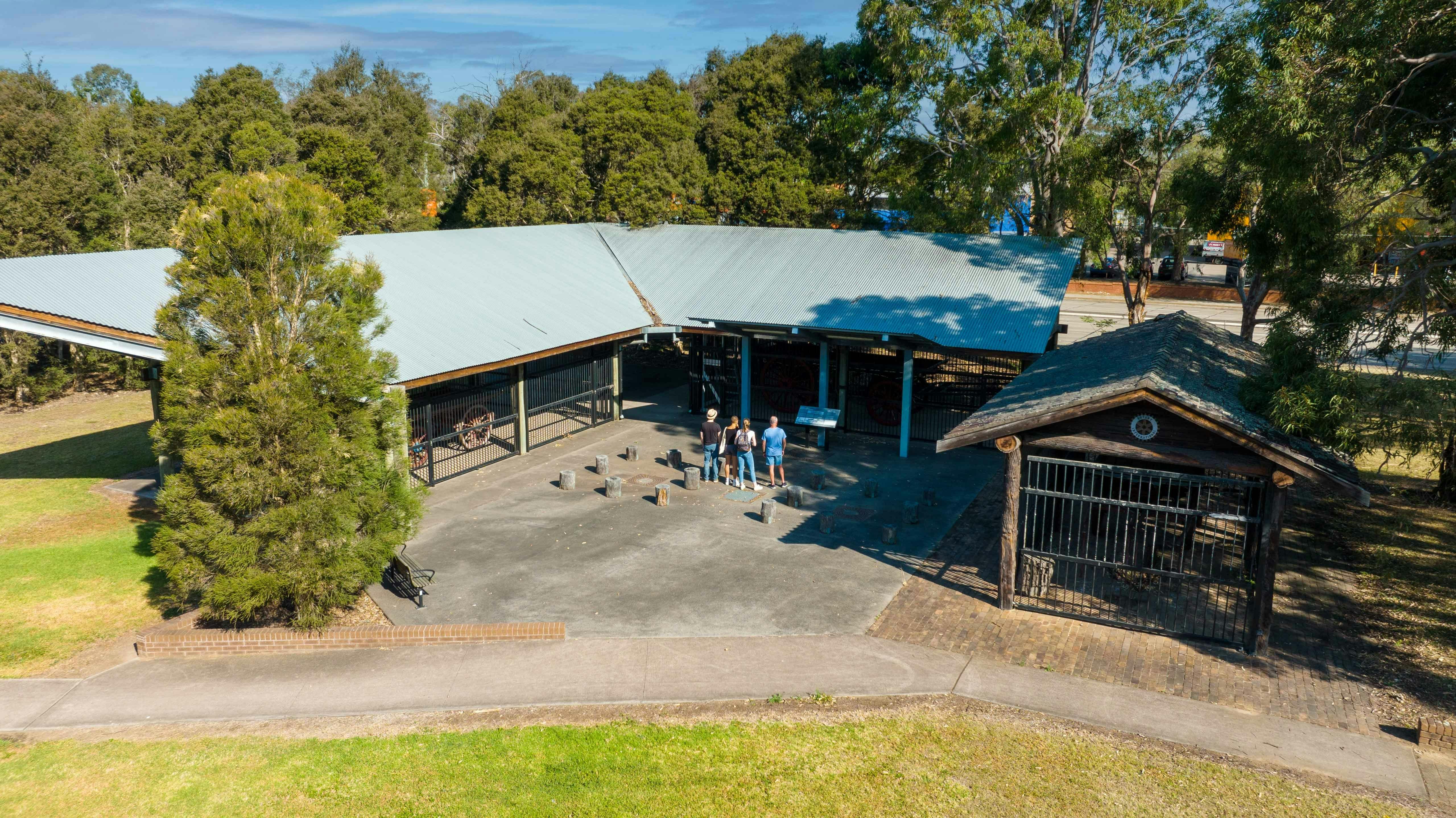 Wagon shed in South Creek Park St Marys