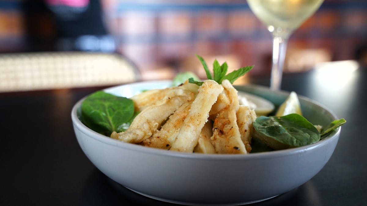 Calamari in a bowl