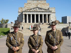 Shrine Guard at the Last Post Service, Shrine of Remembrance