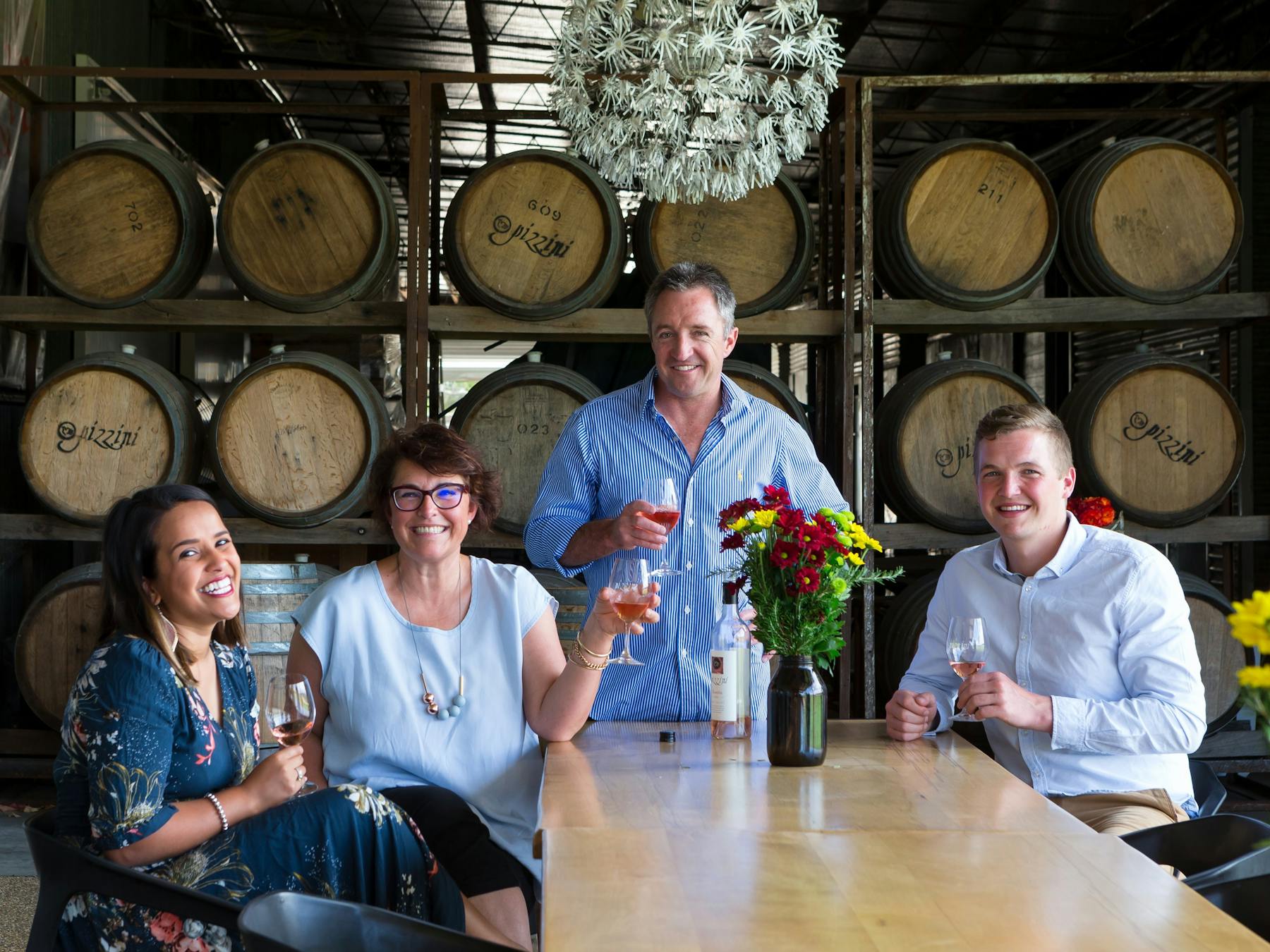 Relaxing in Cellar Door grounds