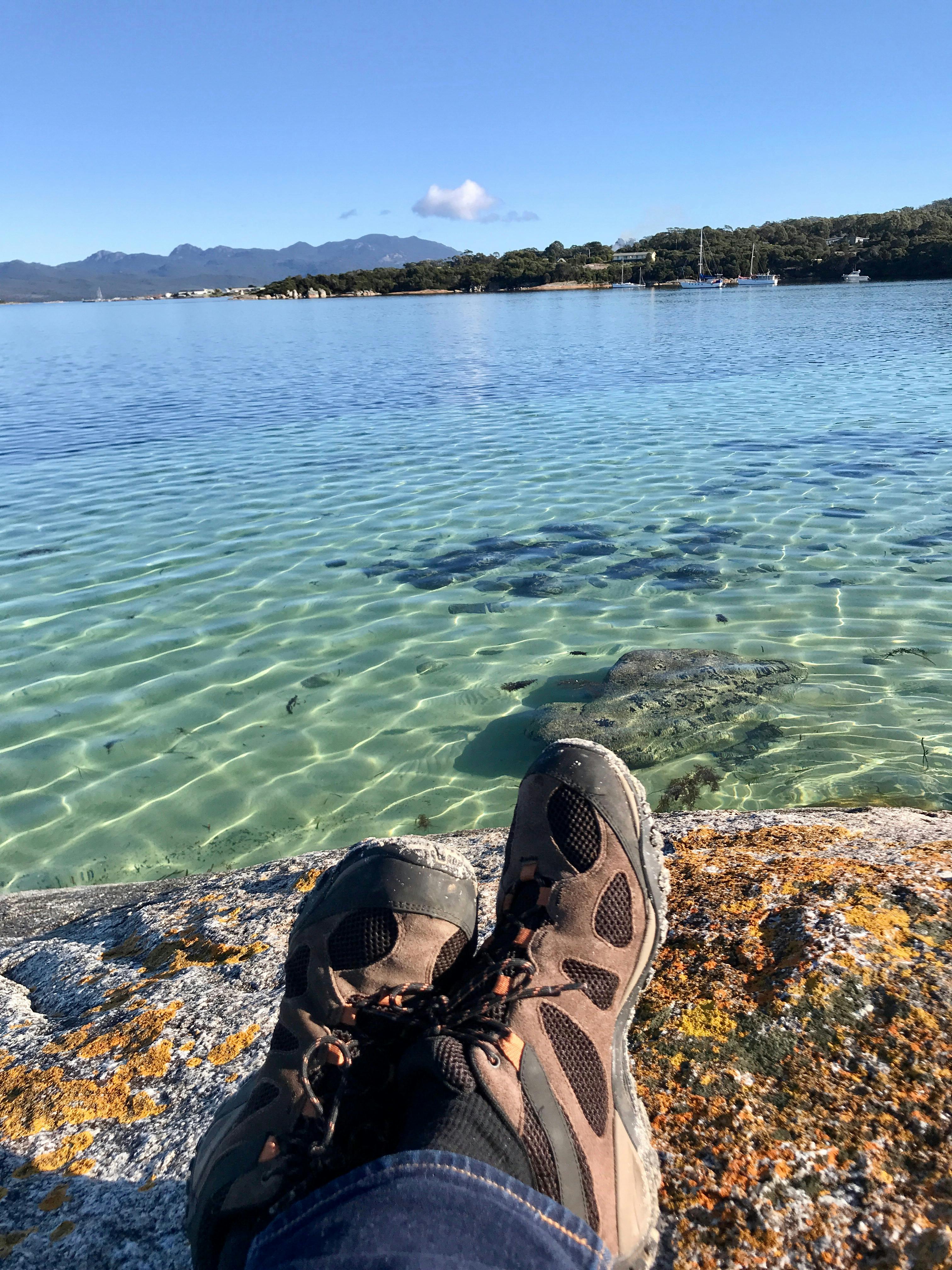 Clear waters of Yellow Beaches at Flinders Island