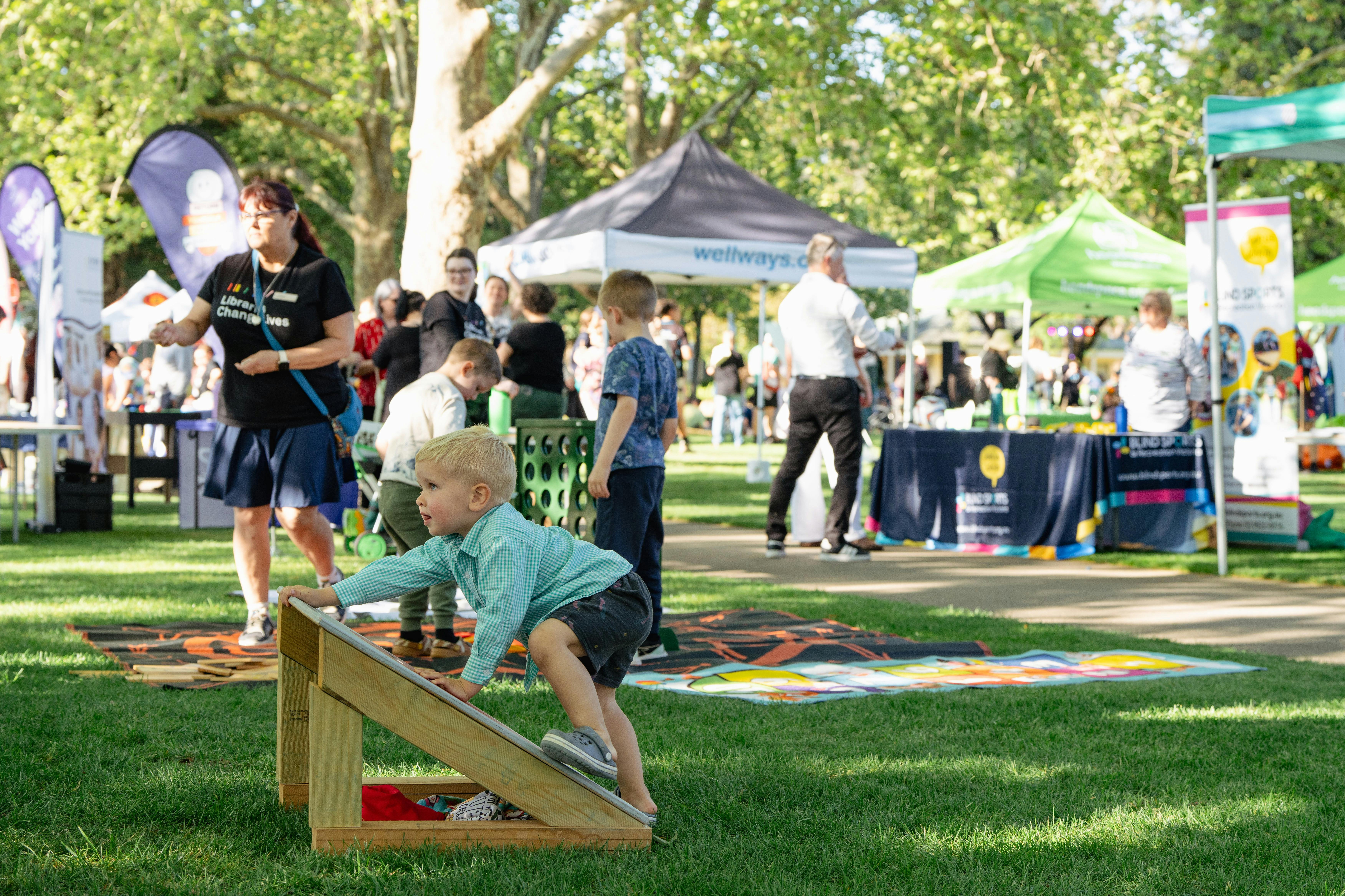 Kid playing