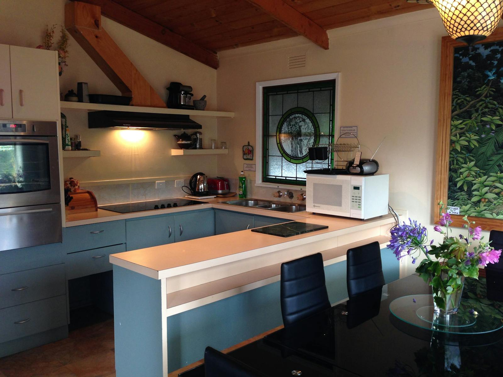 fully equipped kitchens in all cottages