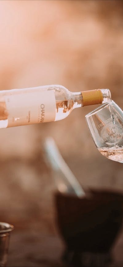 CGT Wine Tour - pouring glass of wine