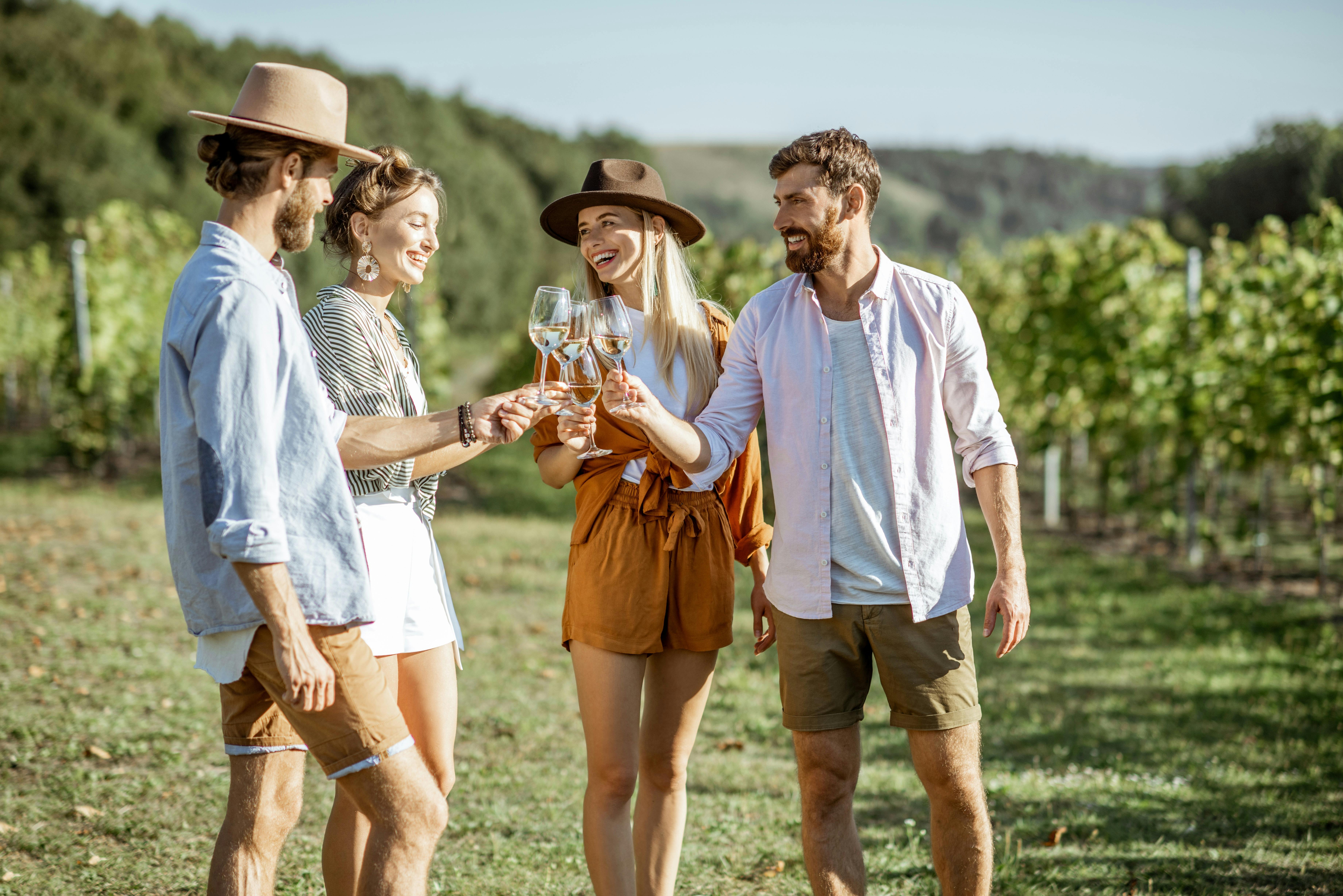 Wine Tasting in Vineyard