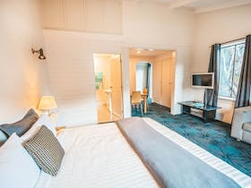 Two room suite offers comfortable accommodation for four guests and great views