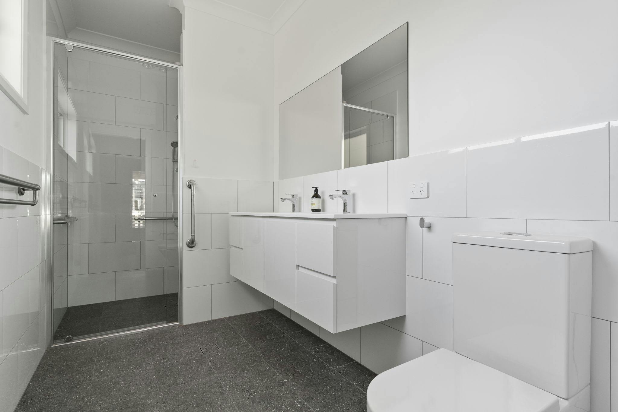 Ensuite with shower and vanity
