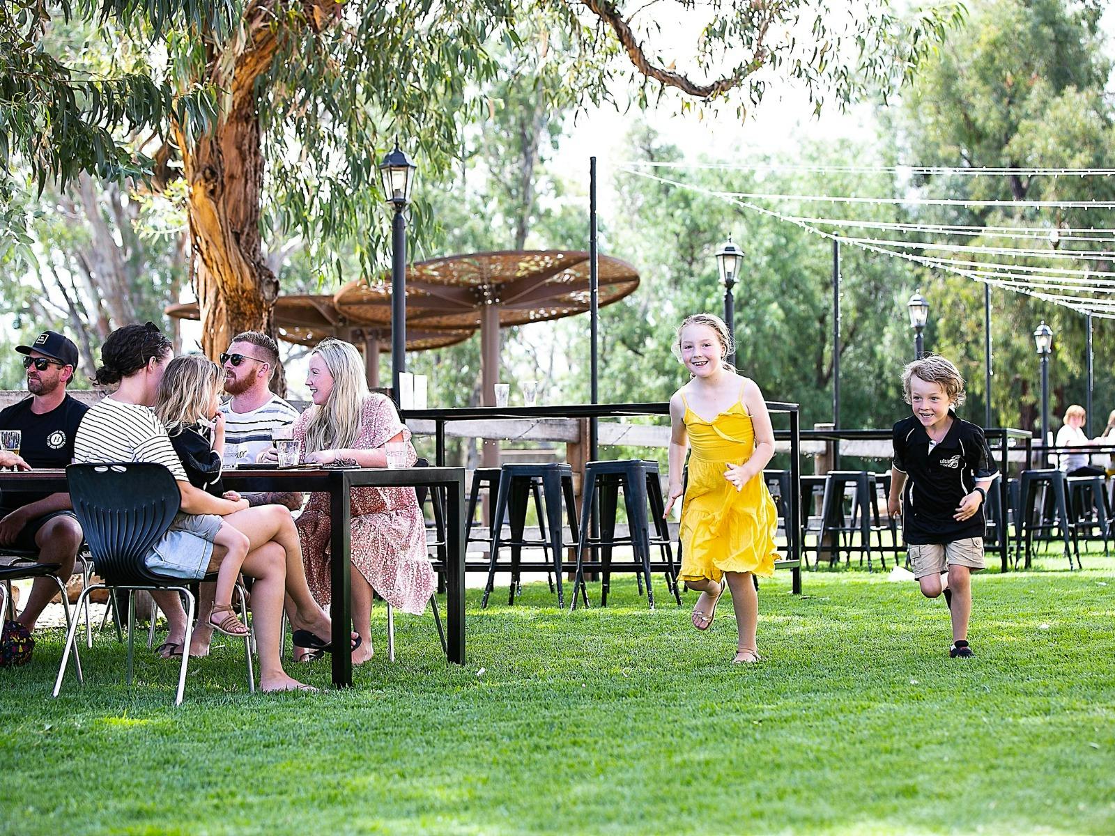Beer Garden During The Day