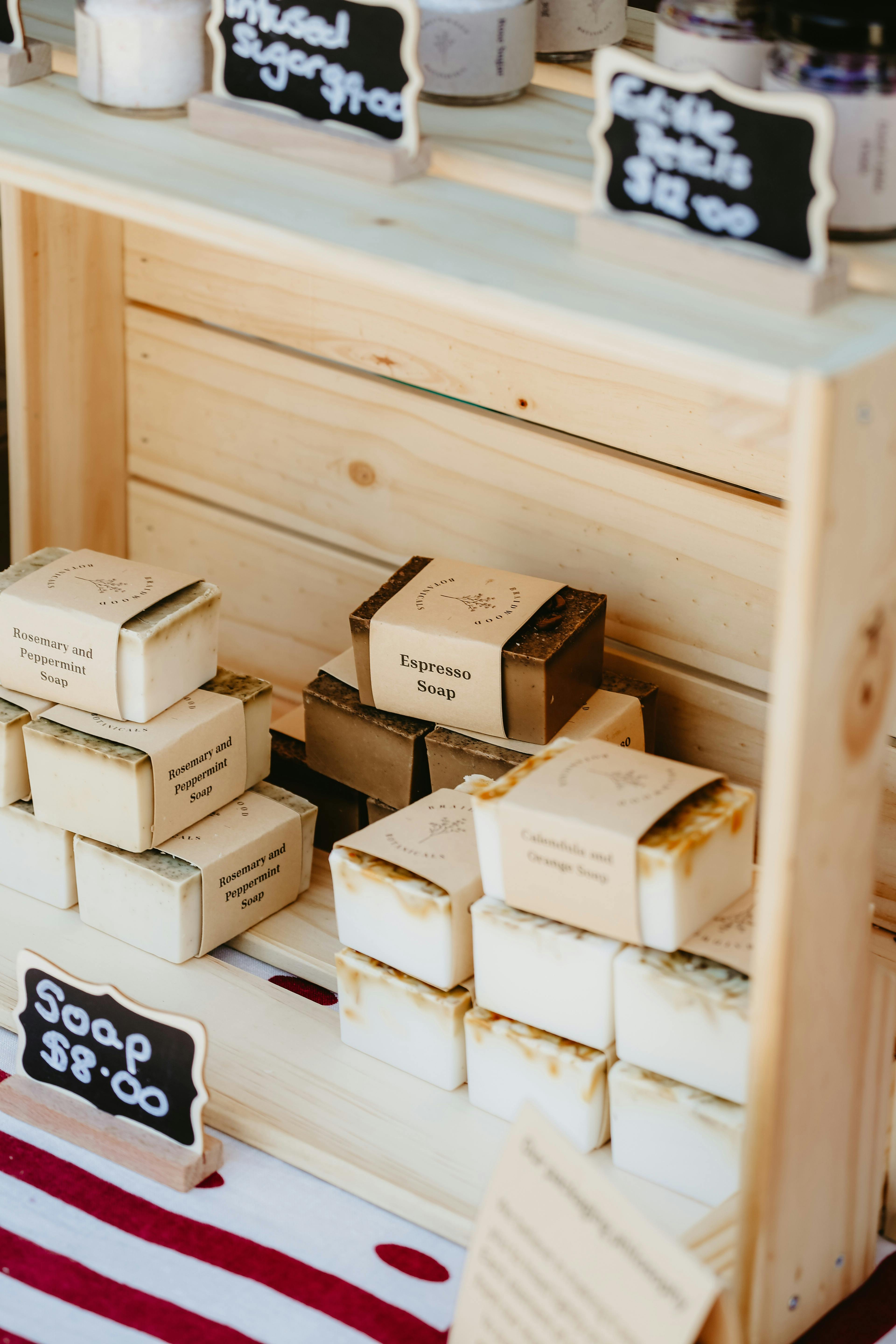 Stall handmade soaps