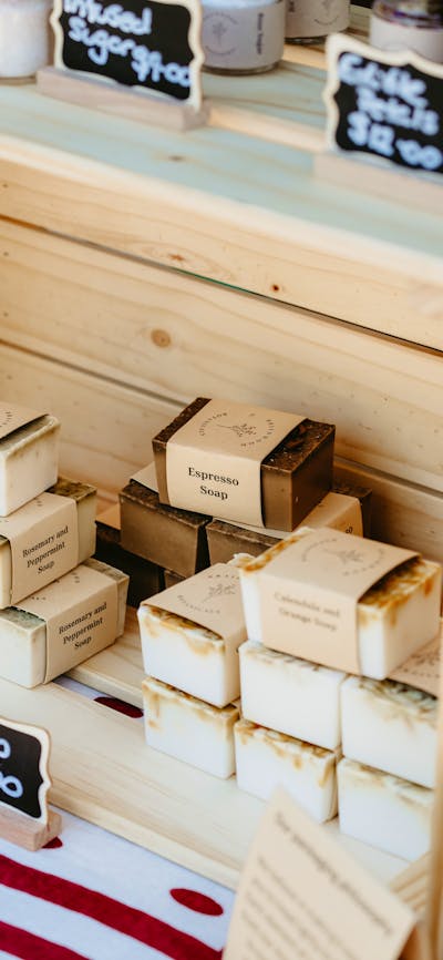 Stall handmade soaps