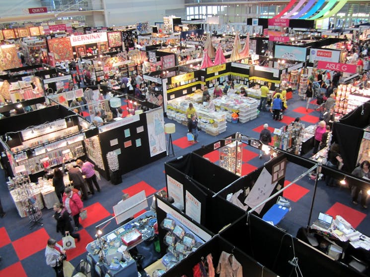Overview shot of fair