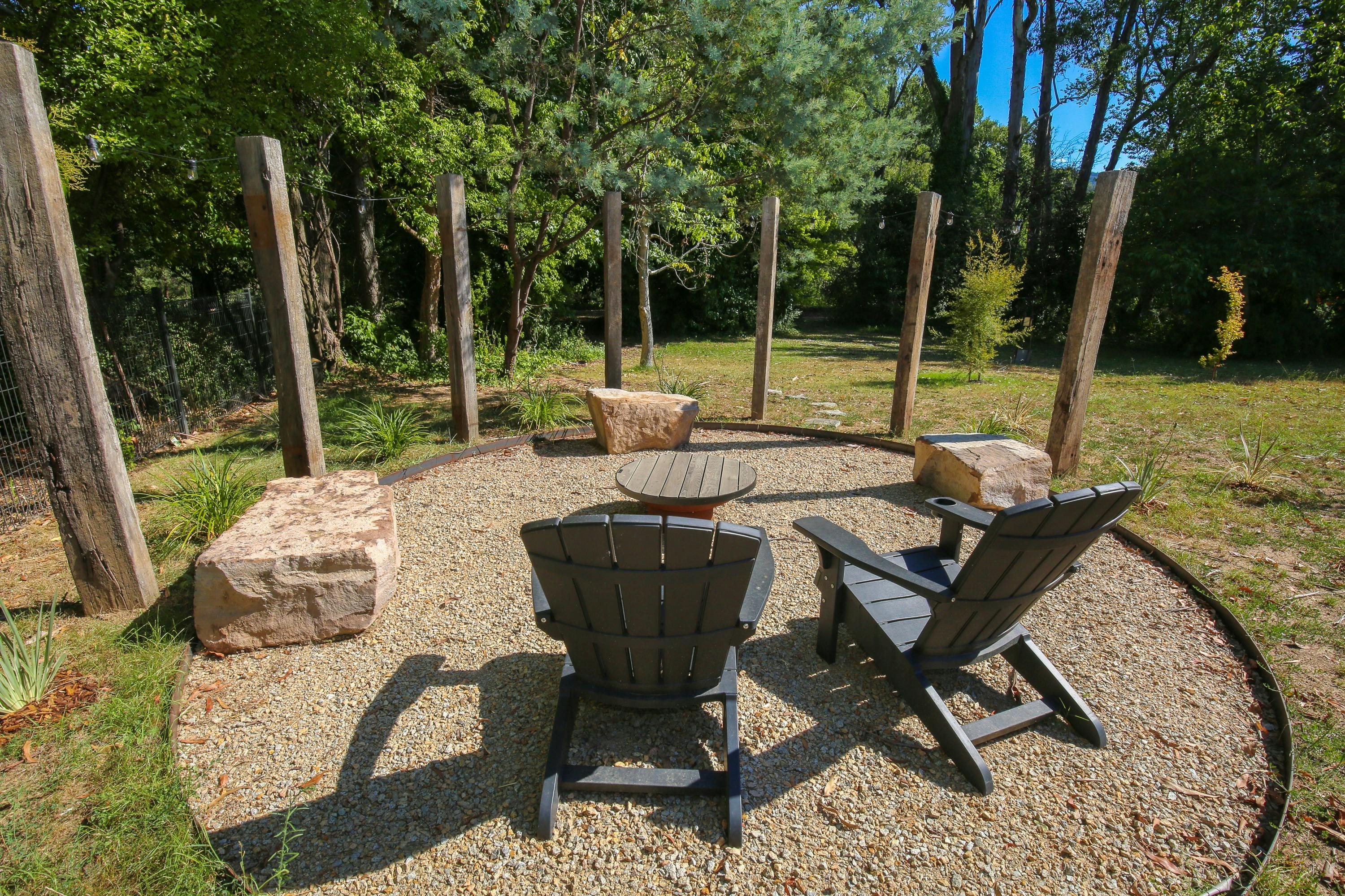 Fire-pit at Olive Retreat