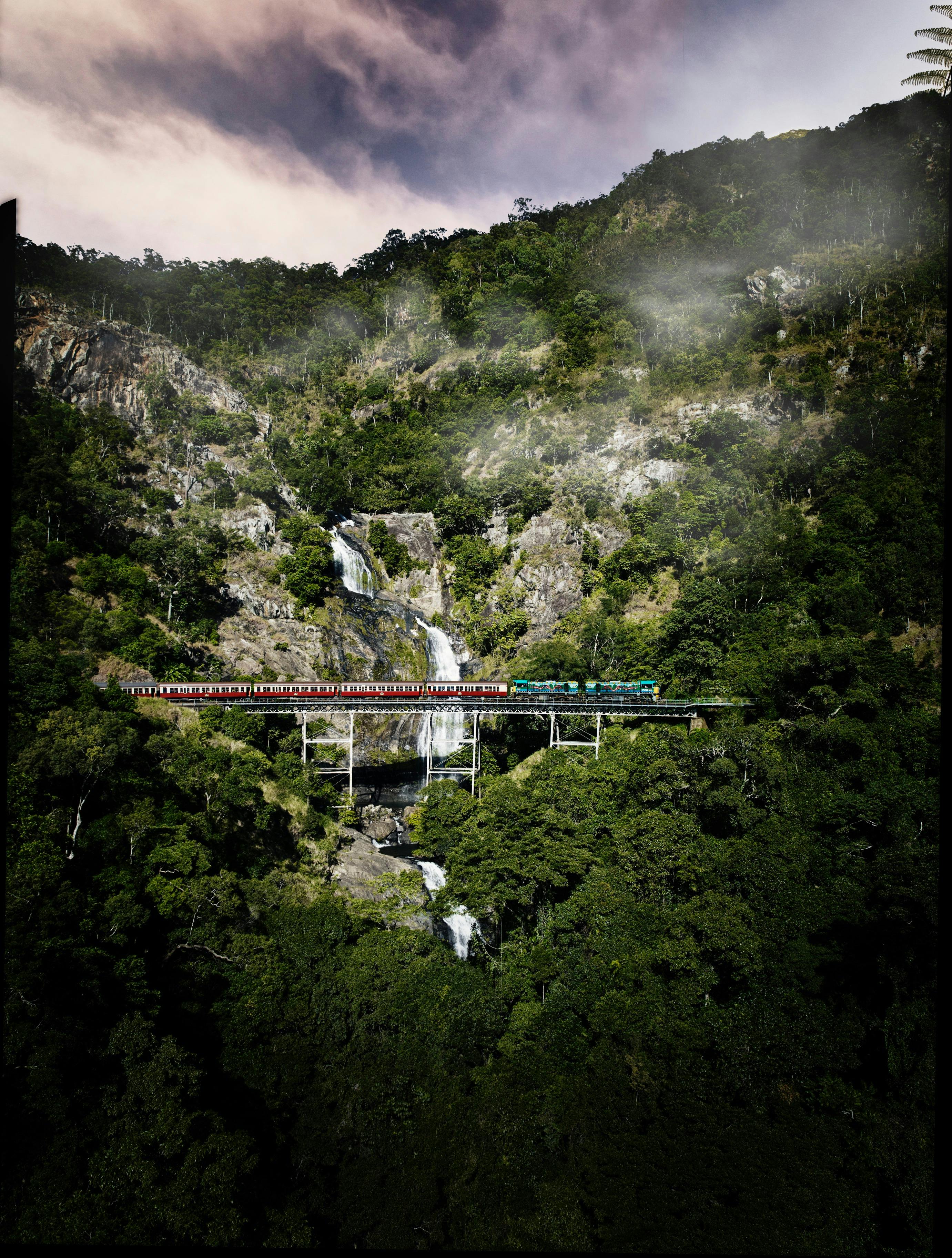 The amazing Stony Creek Falls and bridge
