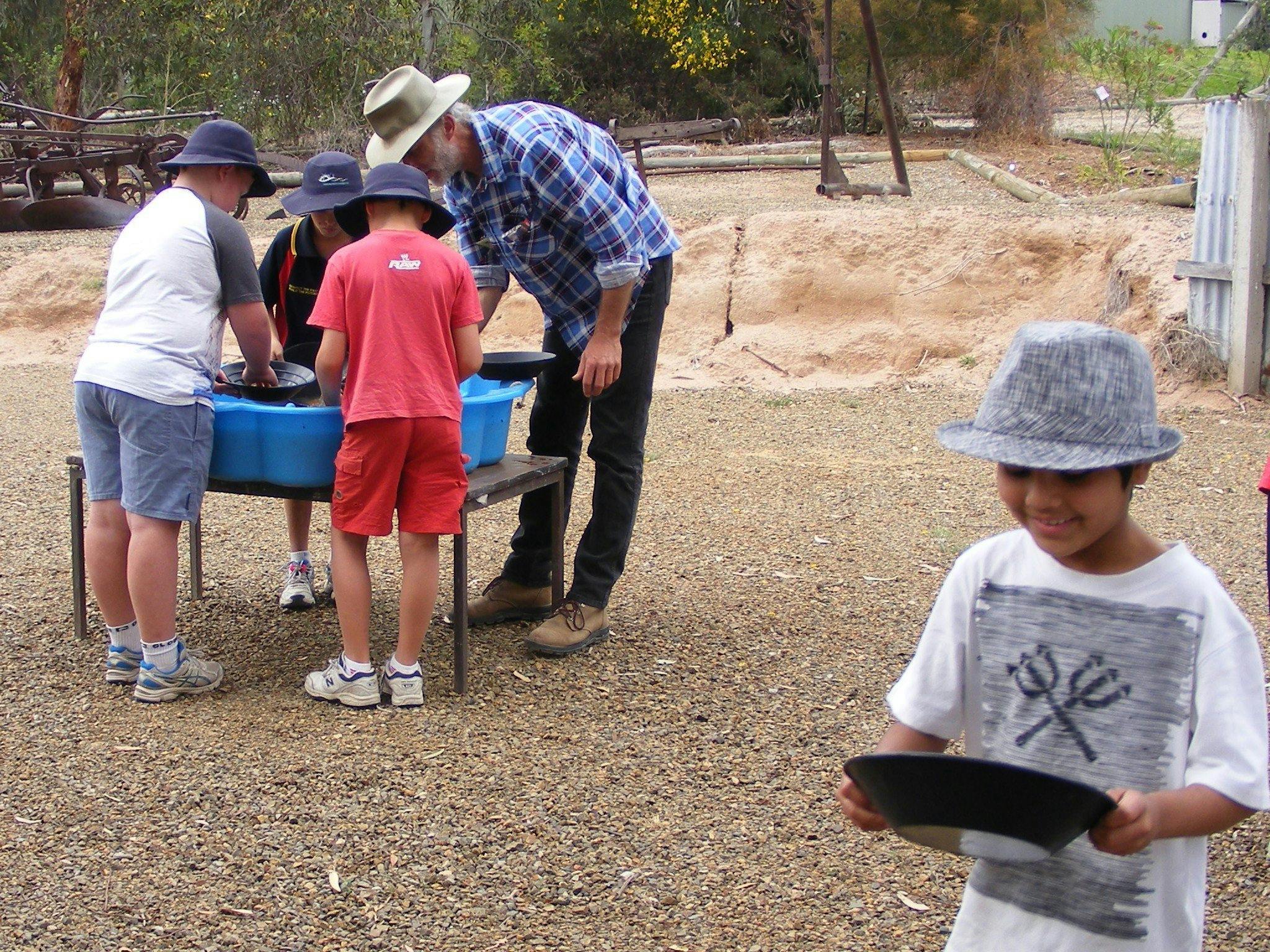 Gold panning with Phil