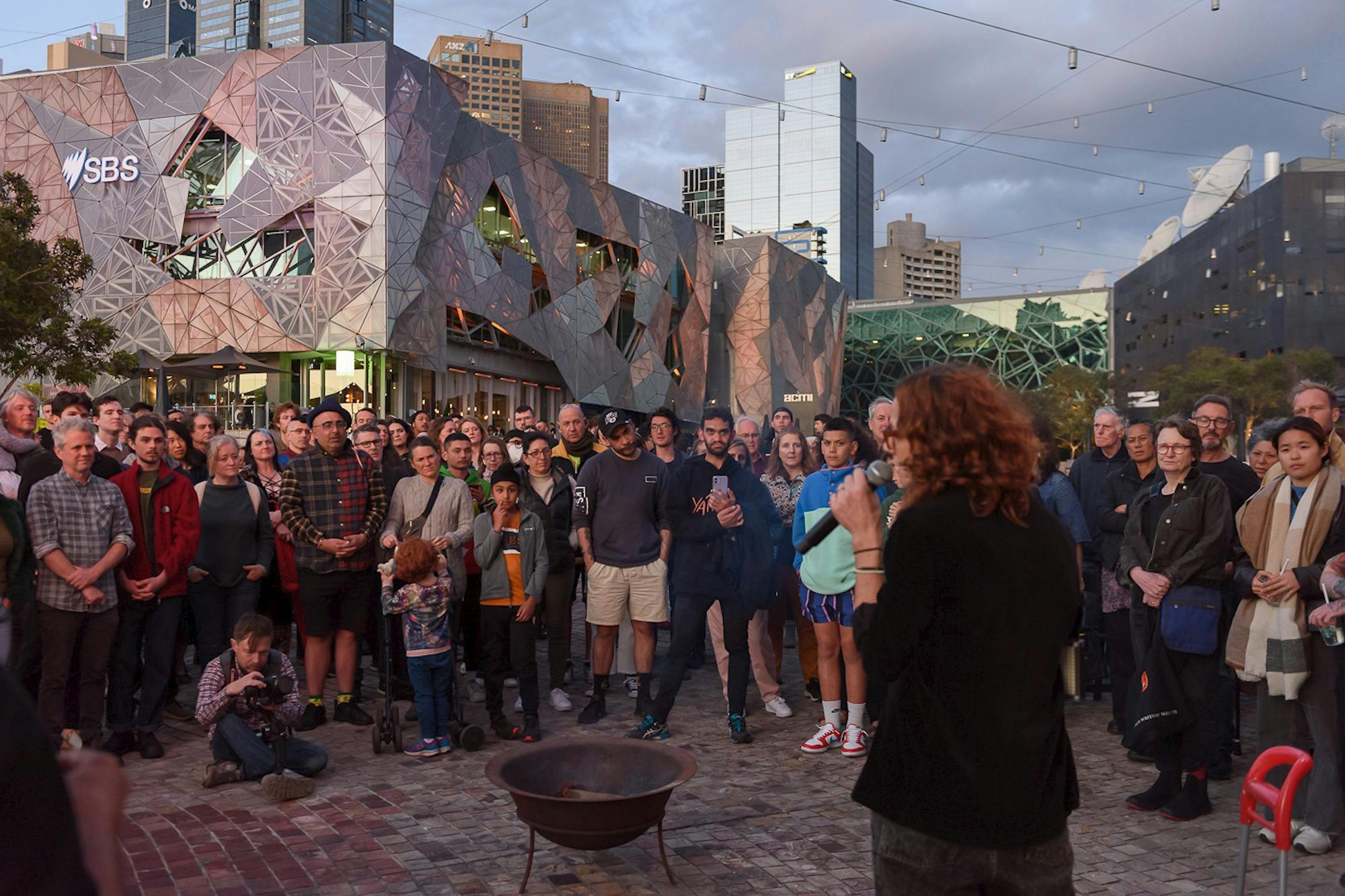 Yalinguth Birrarung Launch Fed Square