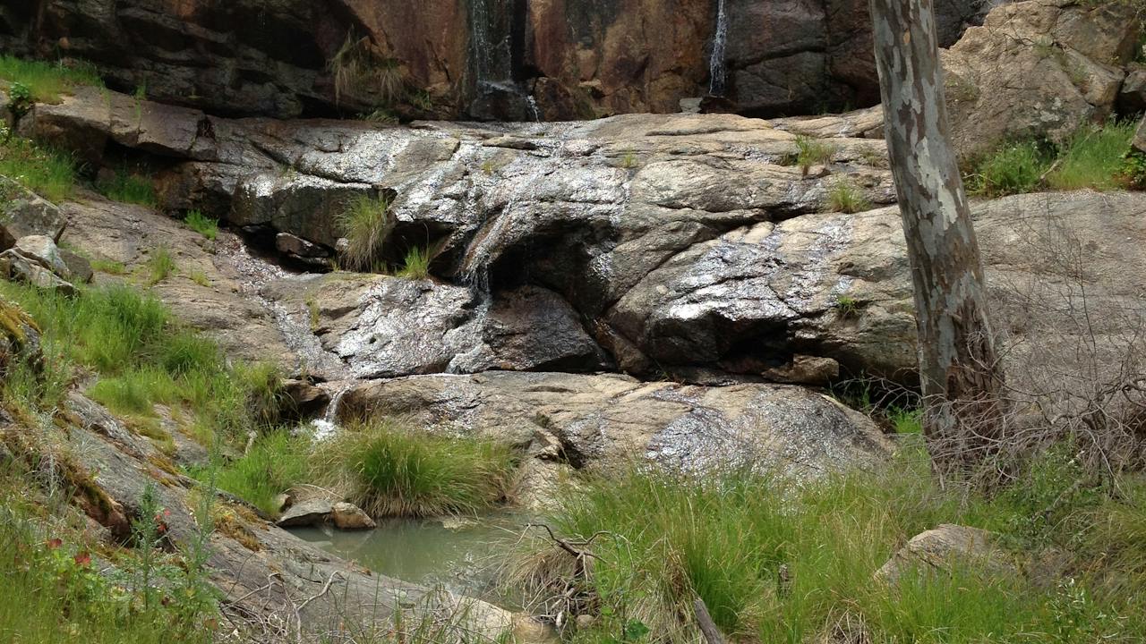 Waterfall in the Warby Ovens National Park near Glenrowan