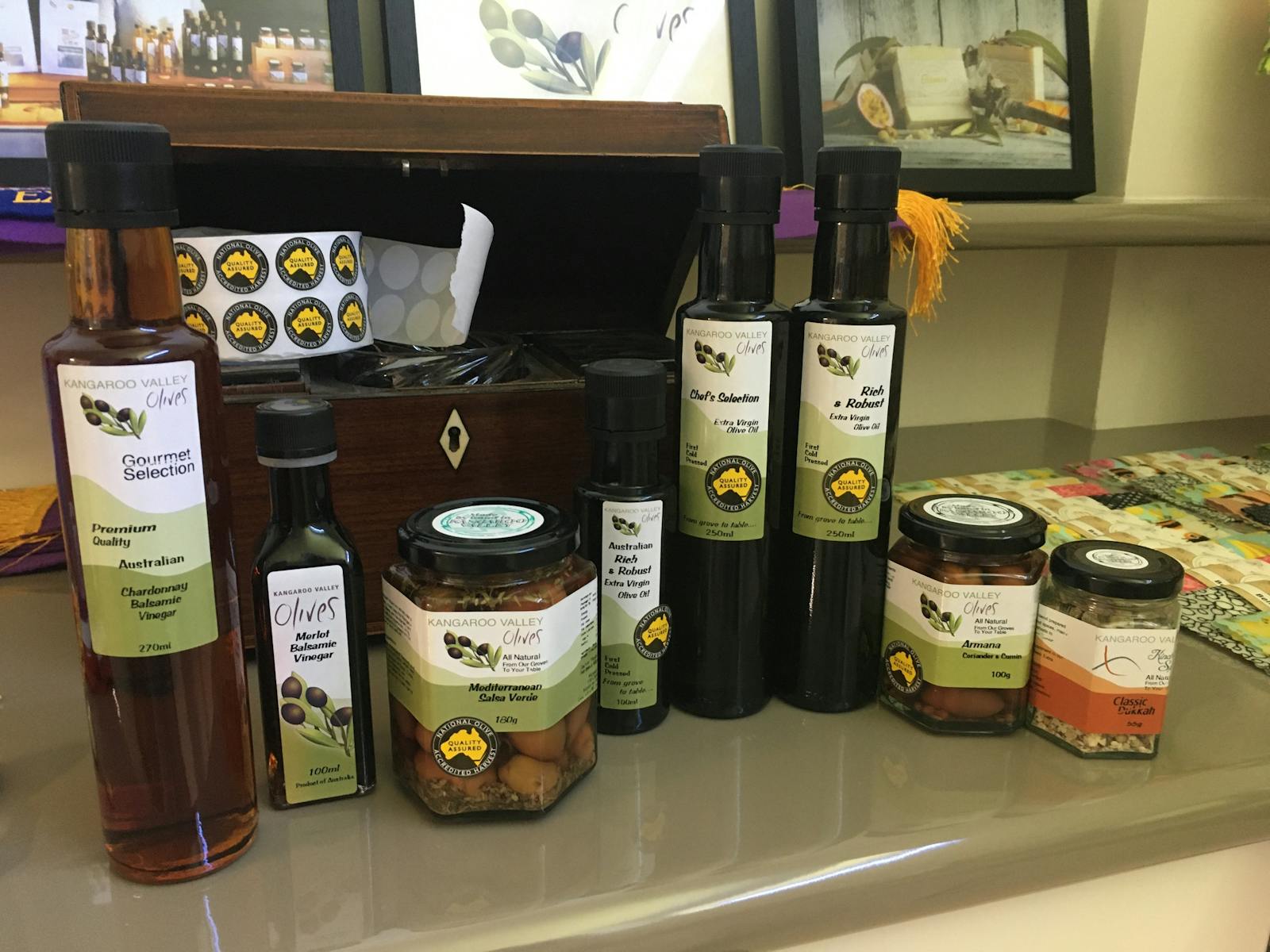 Olives Dukkah Vinegar Caramelised Beeswax Wraps