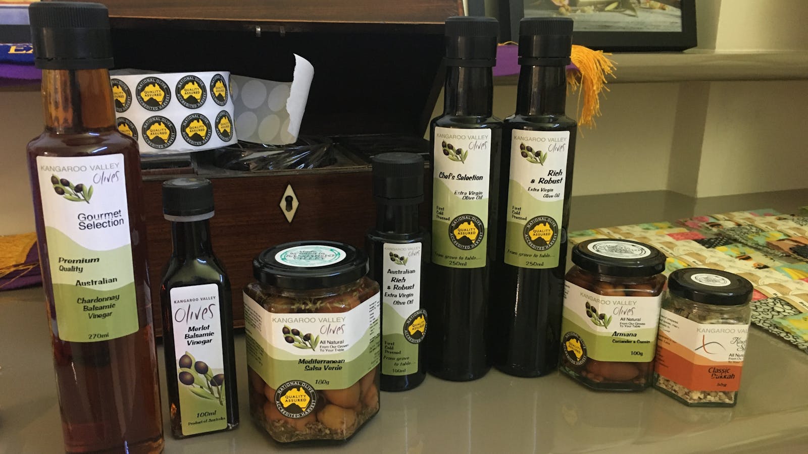 Olives Dukkah Vinegar Caramelised Beeswax Wraps