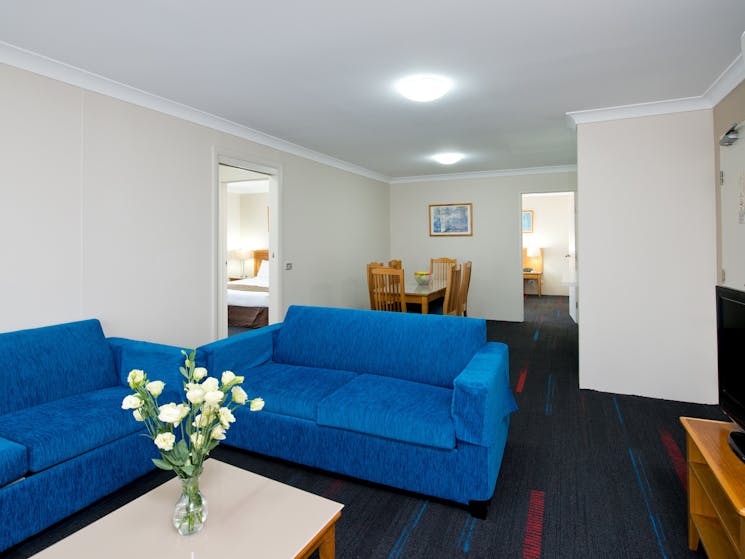 The 3 bedroom apartments are an excellent solution for a group or family wishing to stay together.