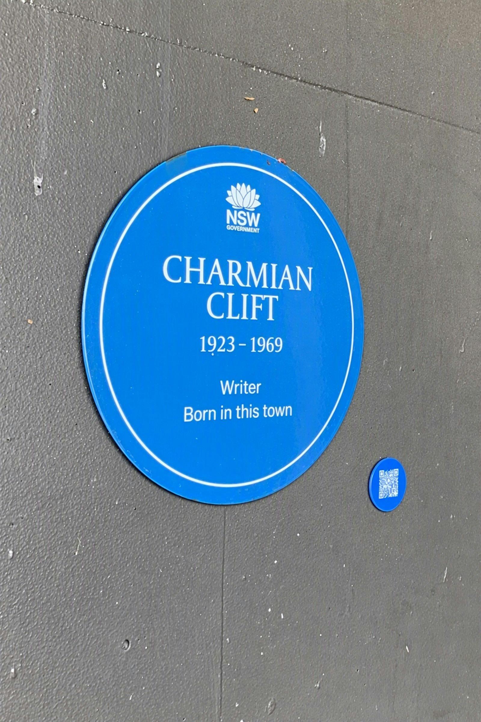 Charmian Clift Blue Plaque edit