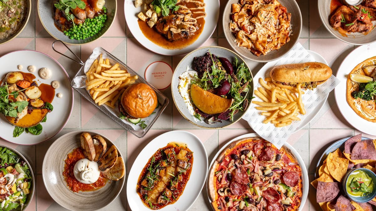 Delicious food menu