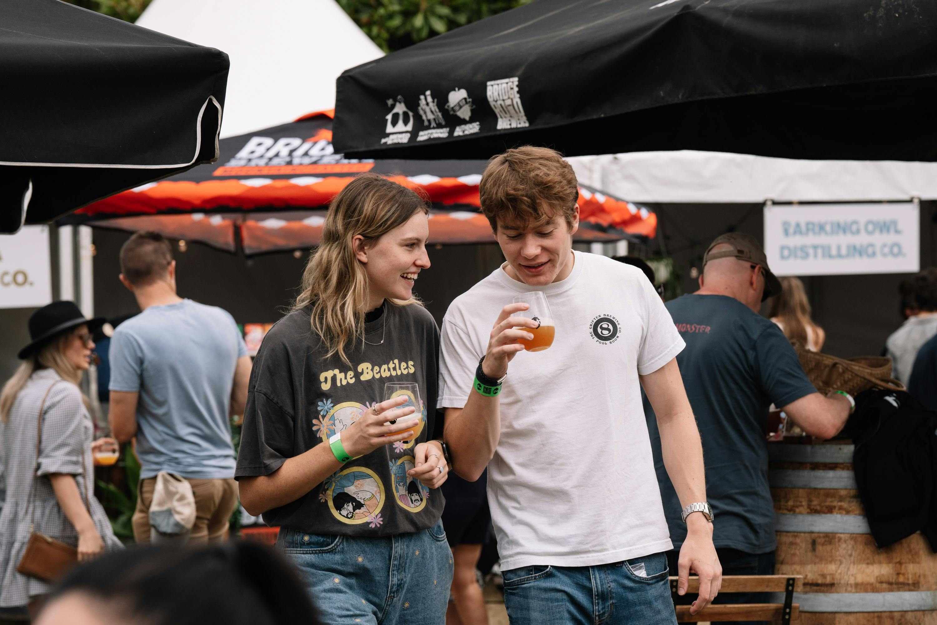 couple with craft beer