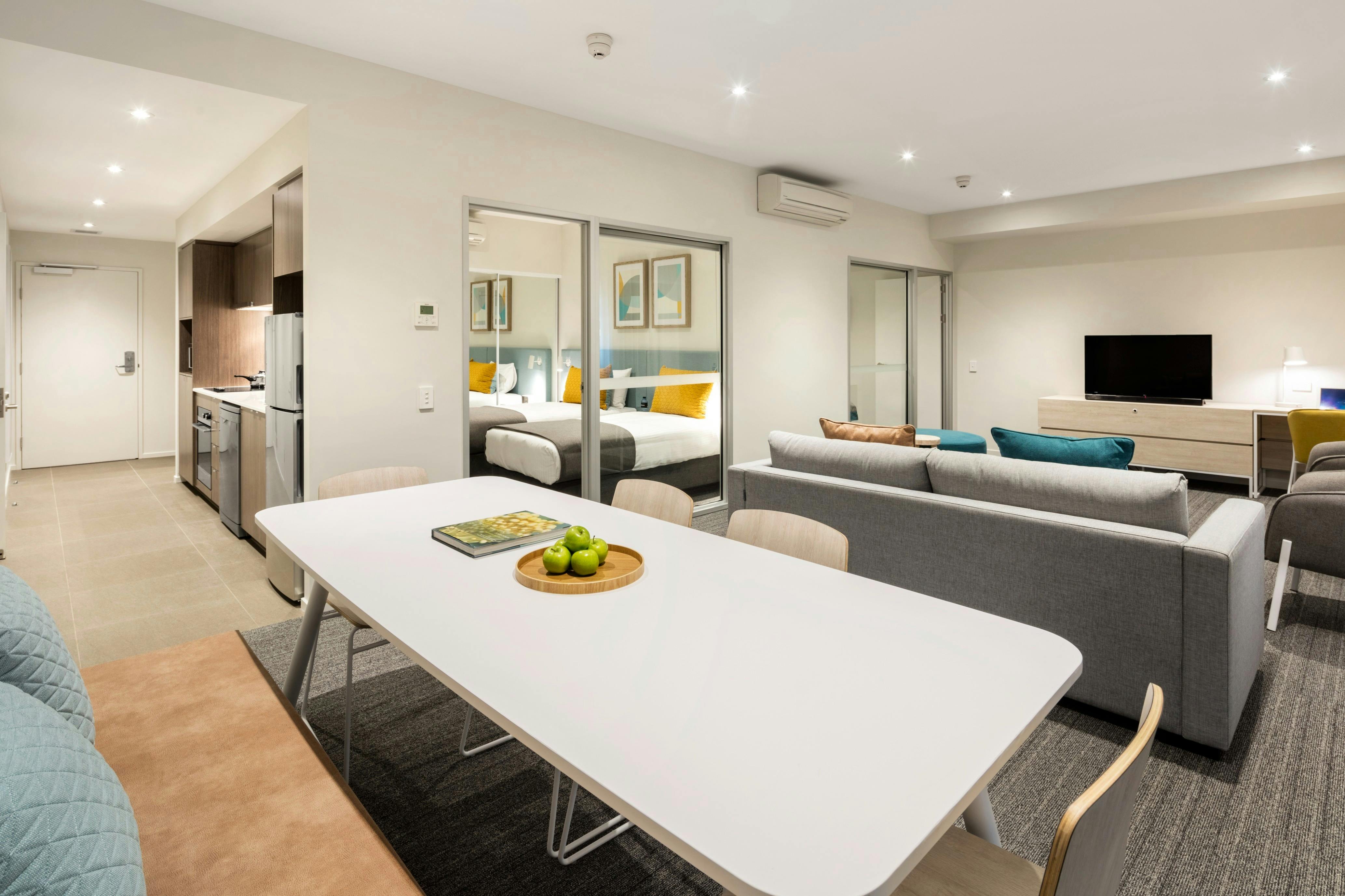 2 Bedroom Apartment Dining and Living