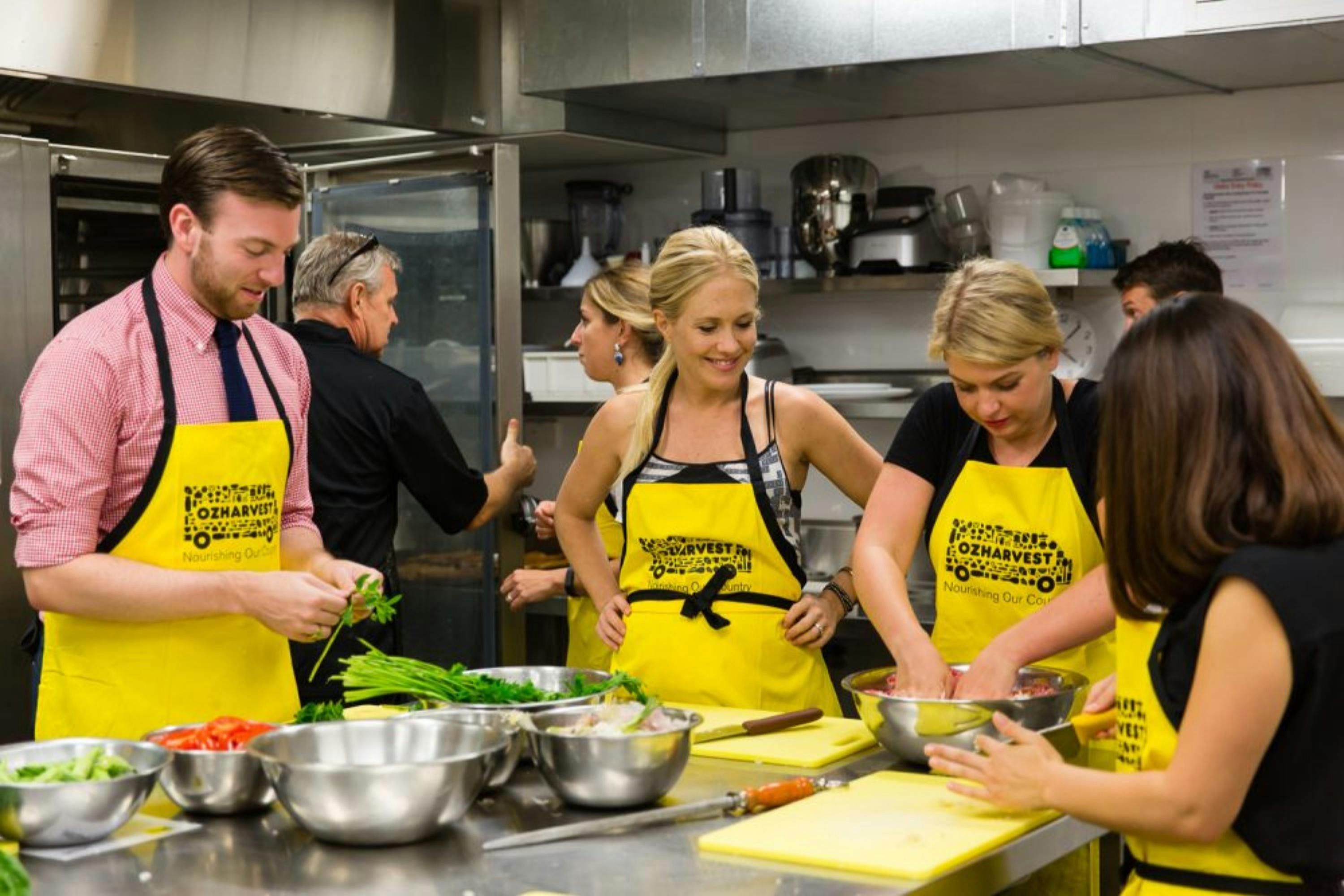 Learn about reducing food waste and cooking techniques with chefs from OzHarvest