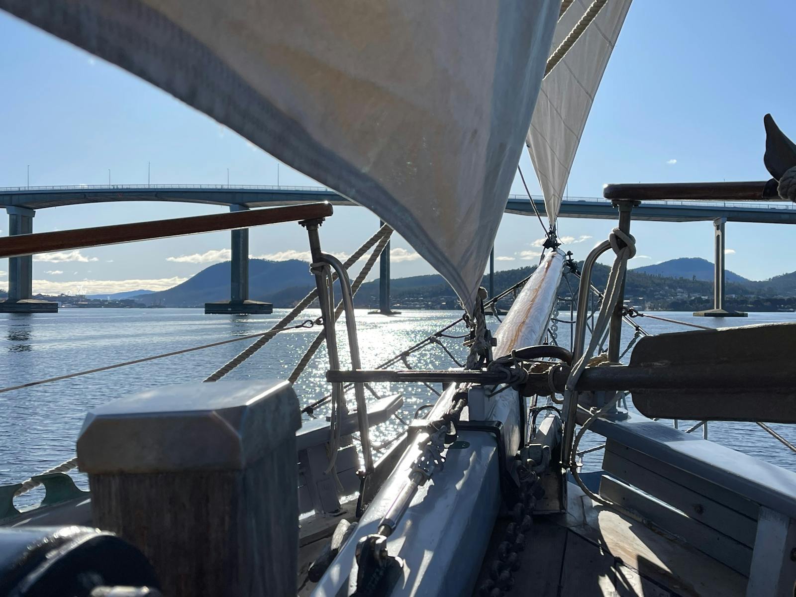 Sailing the Tasman Bridge