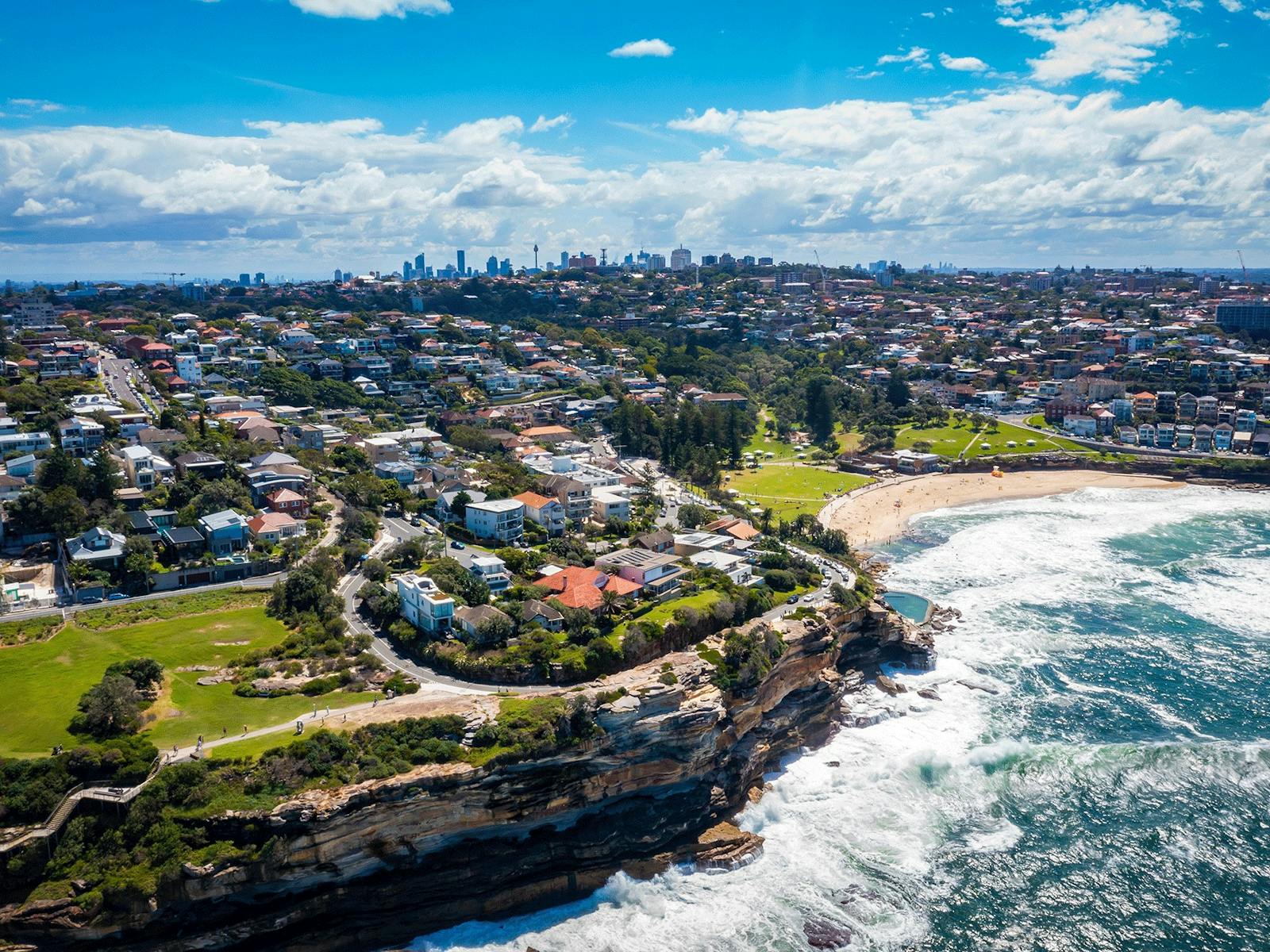 본다이에서 브론테 클리프탑 워크