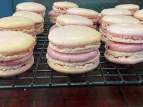 Macarons made in a baking class