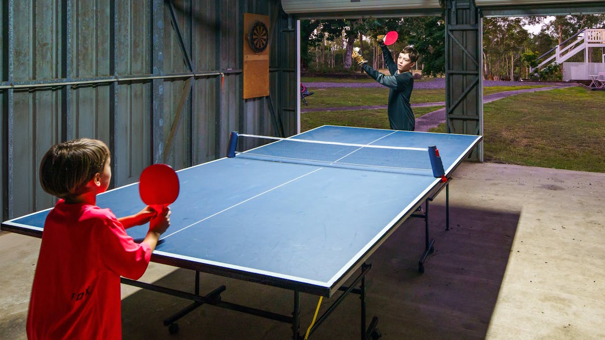 Get the family together for a game of ping pong.