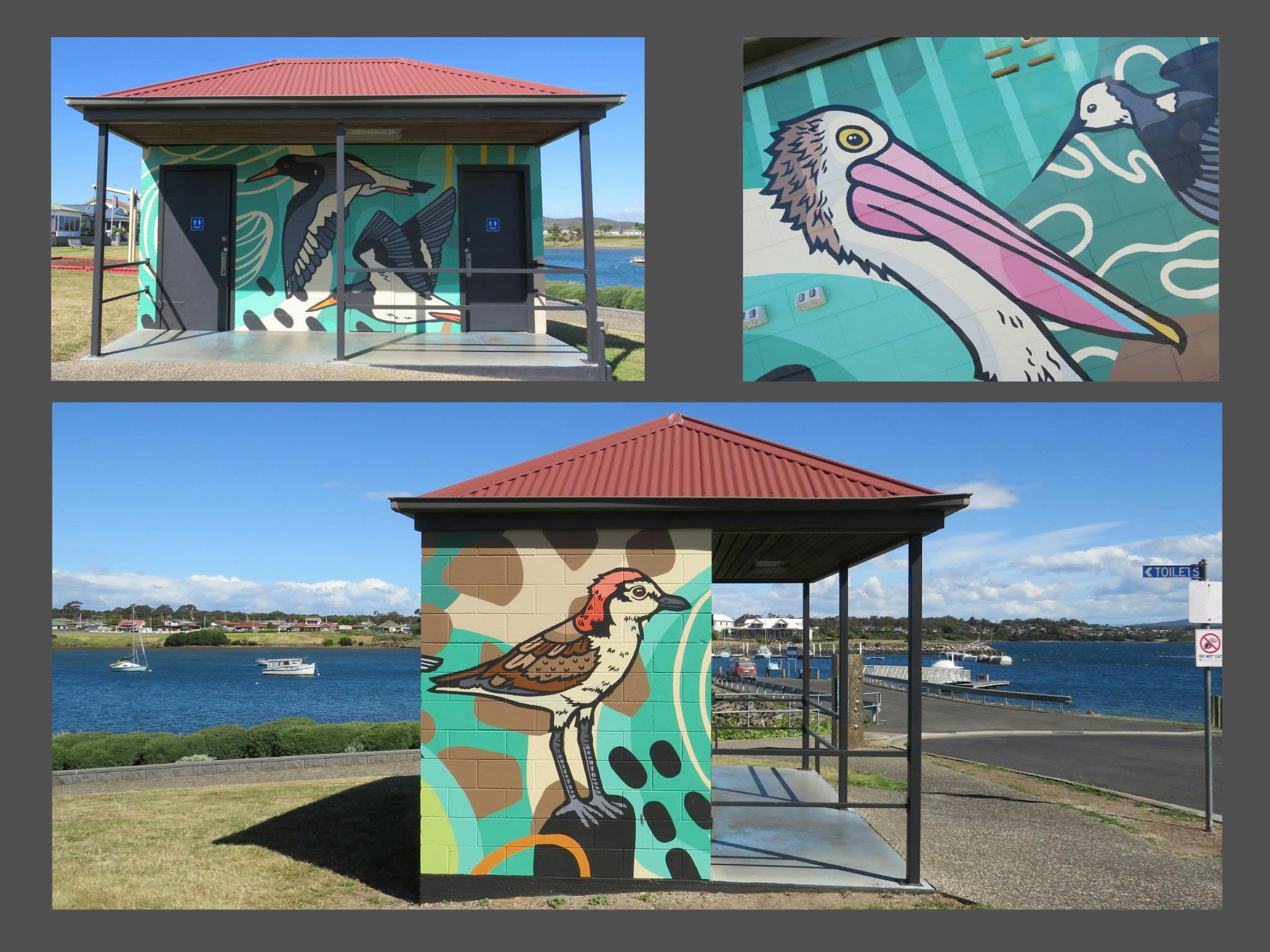 Painted Public Toilet