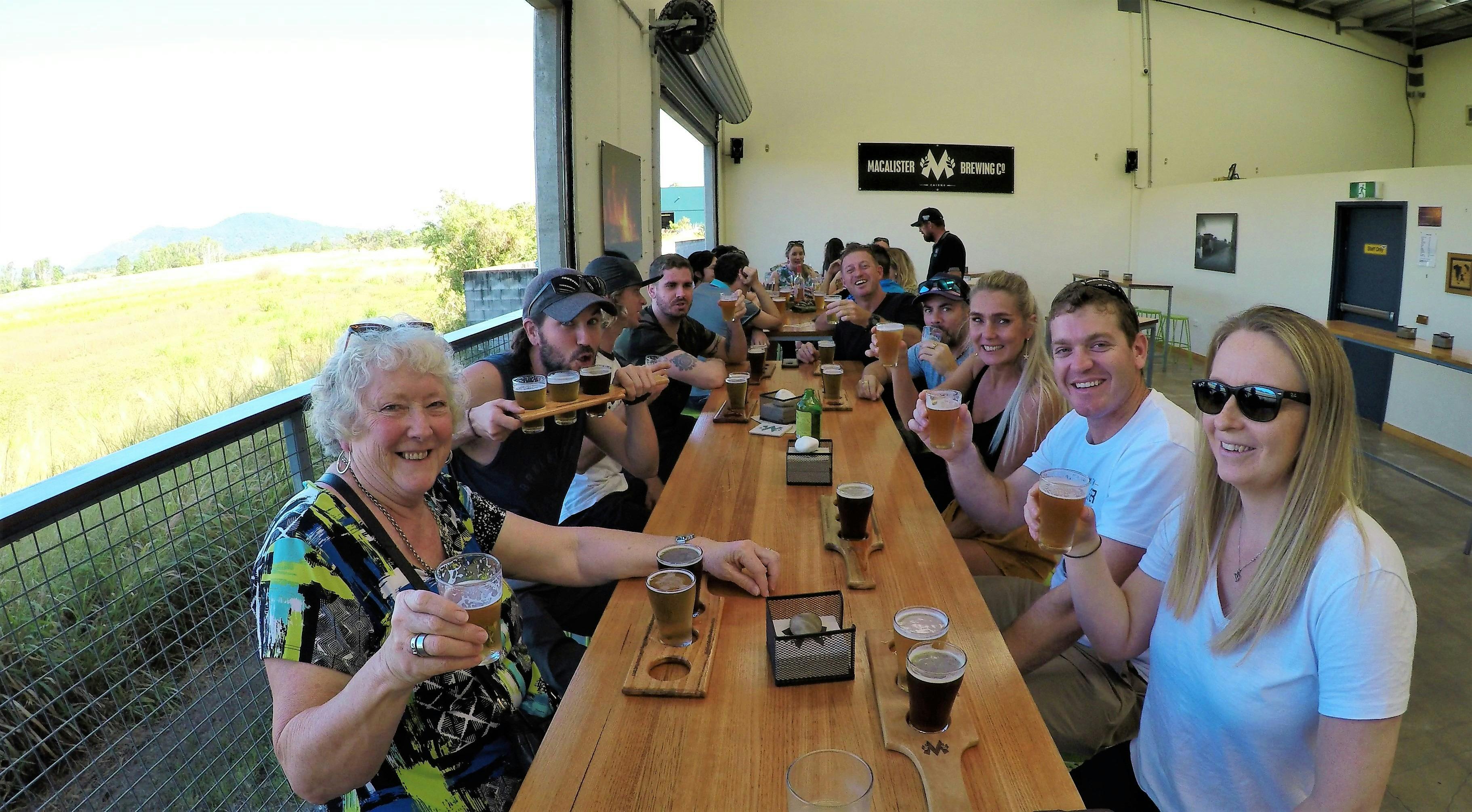 Macalister Brewery group tasting