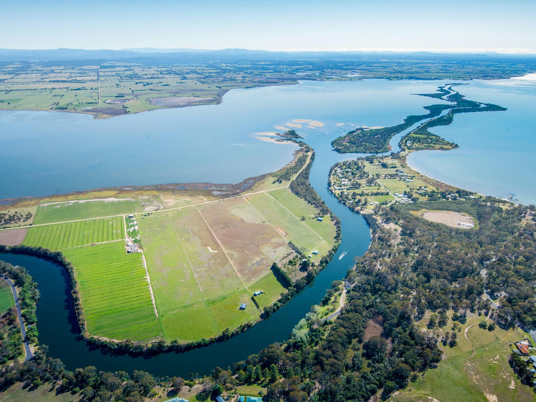 The Silt Jetties overlooking Eagle Point and the Mitchell River