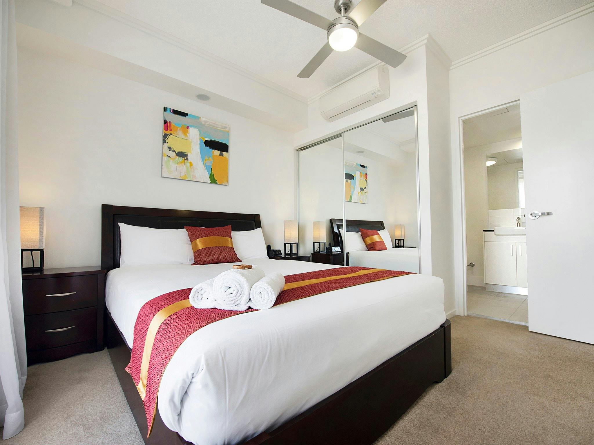 Spacious bedrooms
