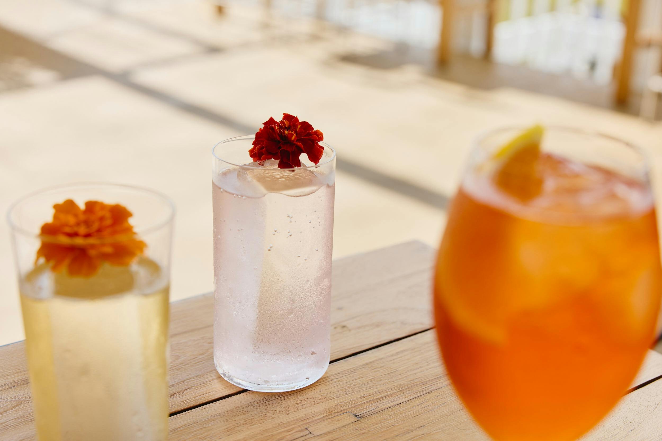 Selection of cocktails at Opera Bar