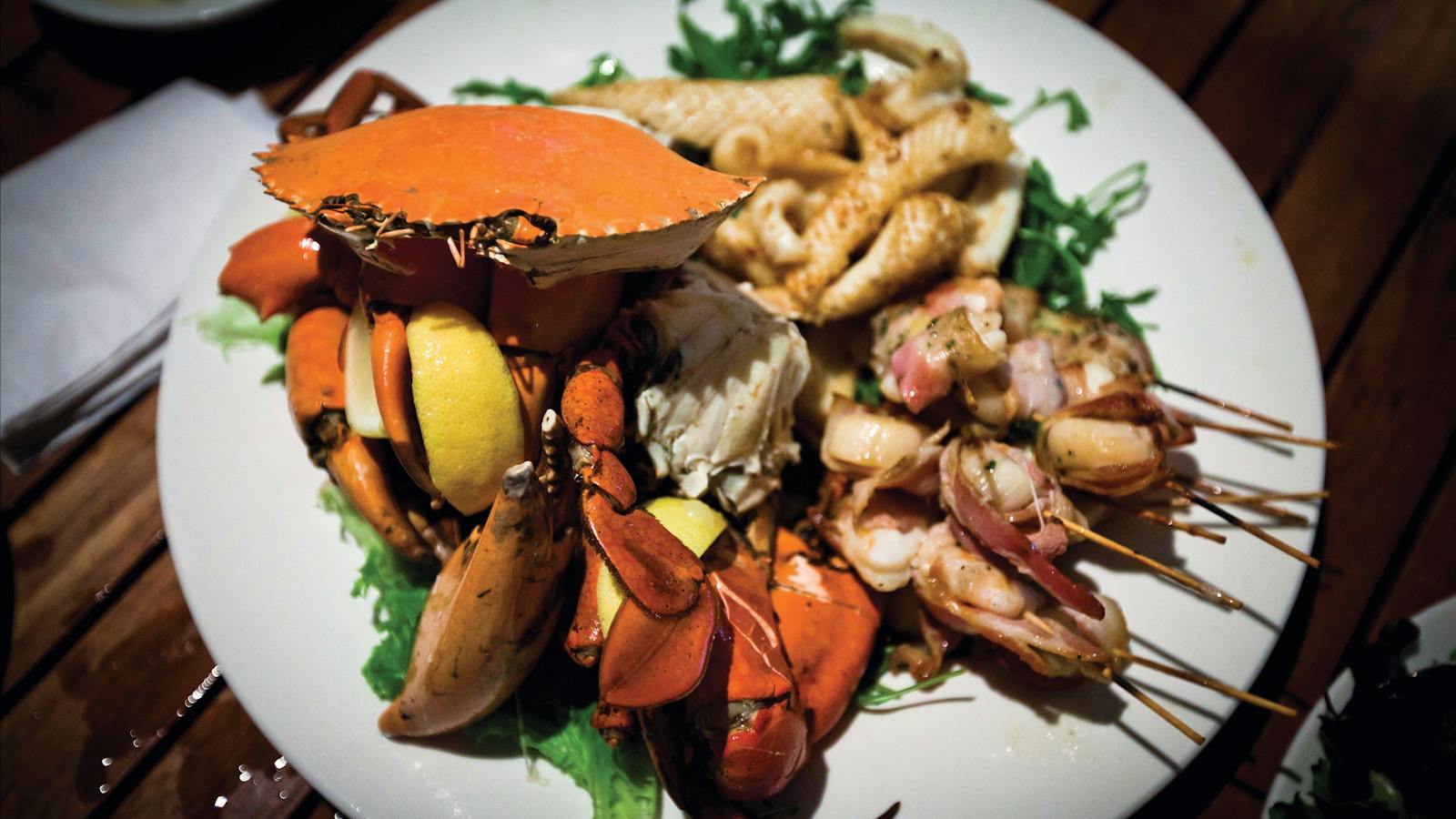 Seafood plate