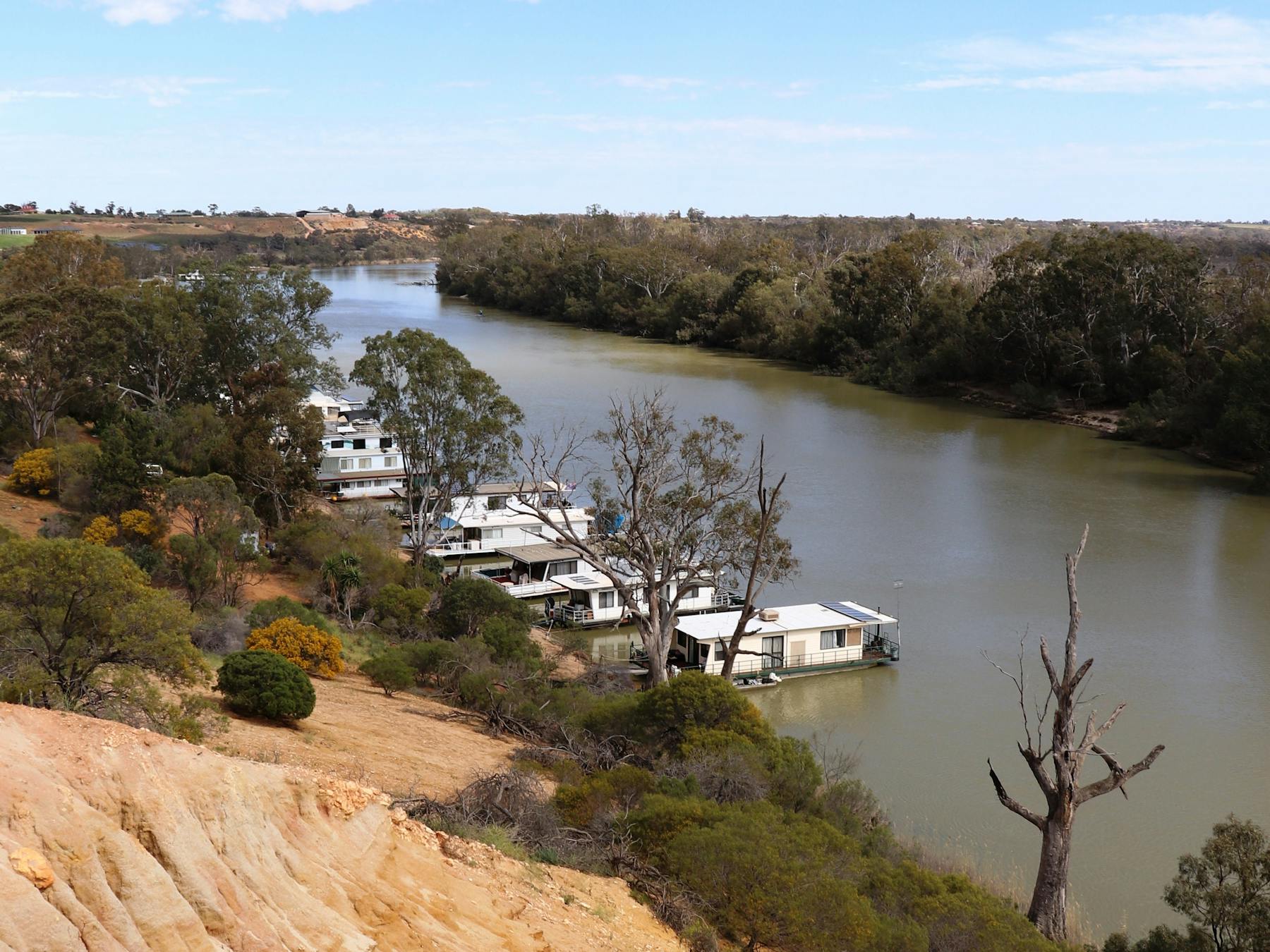 The view from 'Heaven' looking downstream towards Habel's Landing.