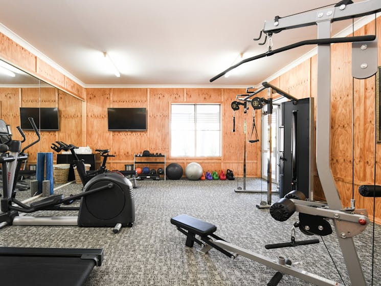 Onsite gym open daily exclusively for hotel guests.