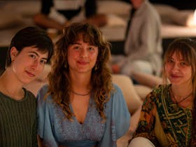 3 women smiling