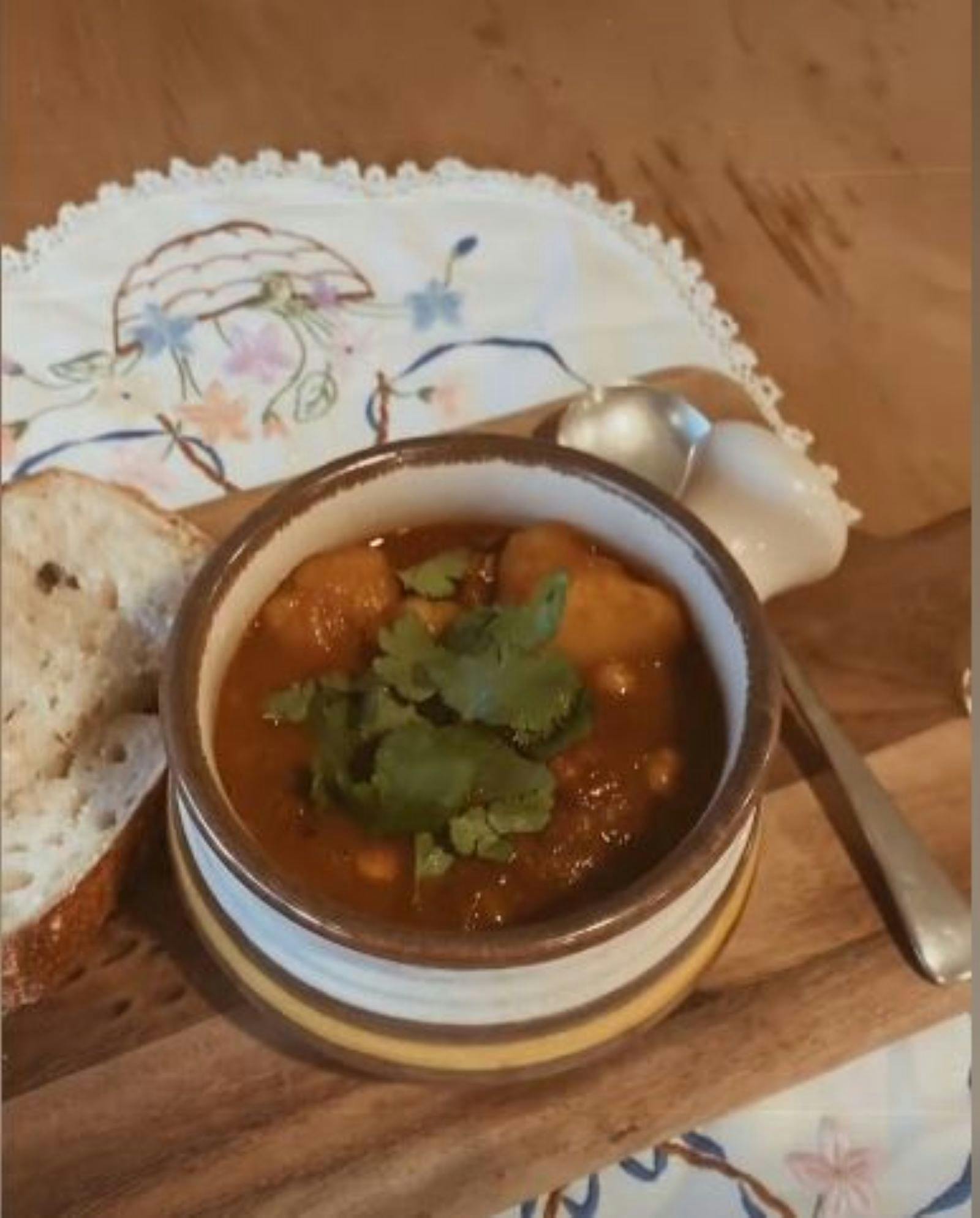 ボリュームたっぷりのスープ