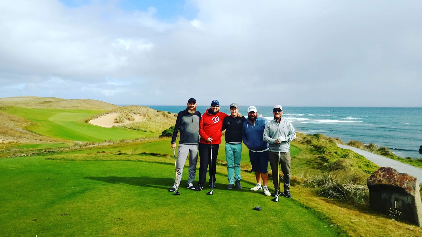 Ocean Dunes Golf Course with a group on a 4-day Barnbougle & King Island Tour