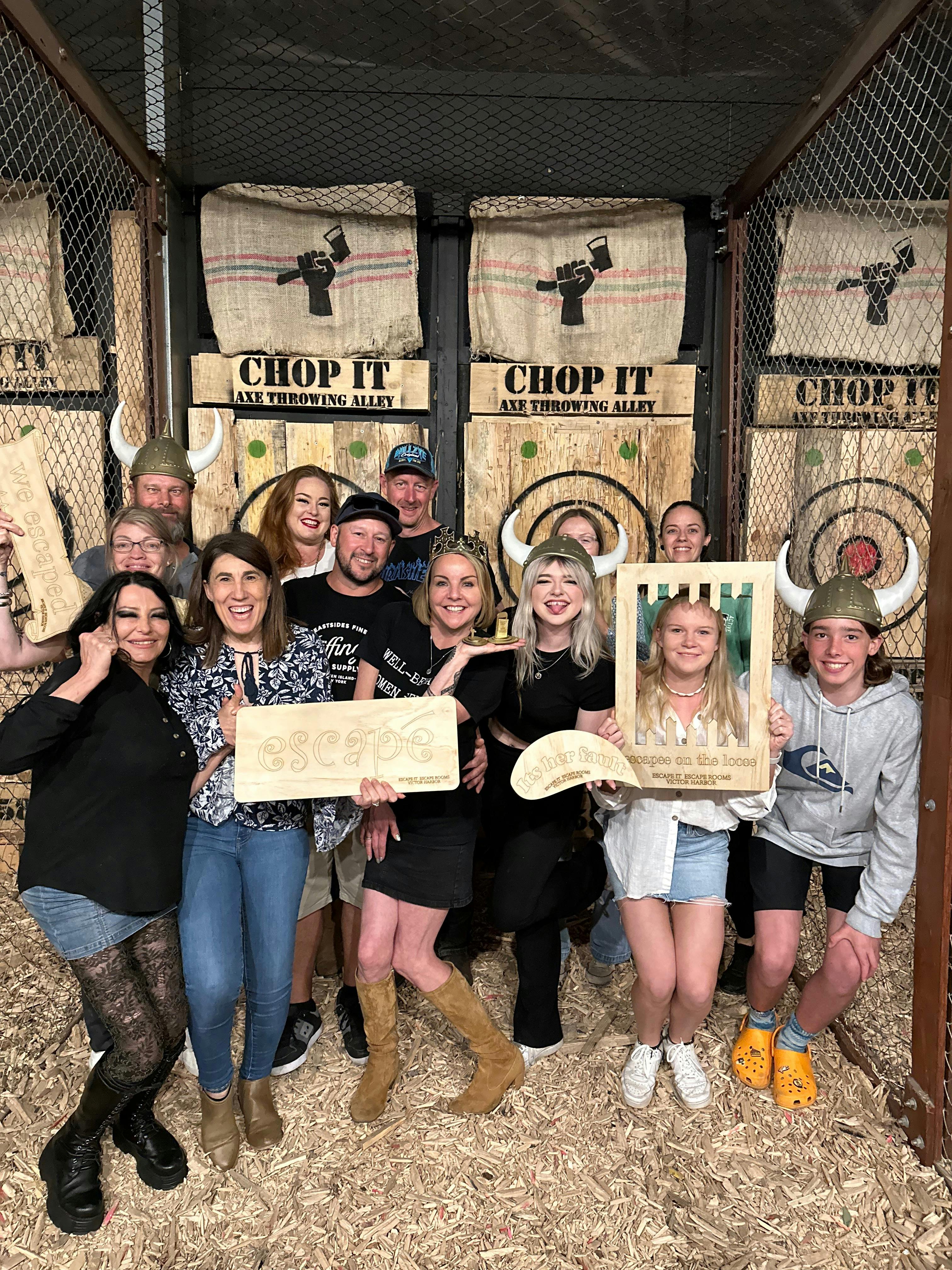 Escape and chop it combo!