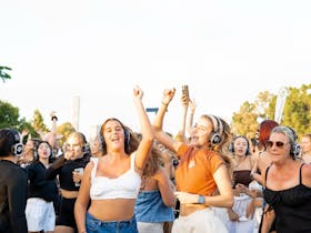 Lucas Block Party Display Village Grand Opening