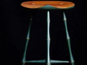Three legged perch stool