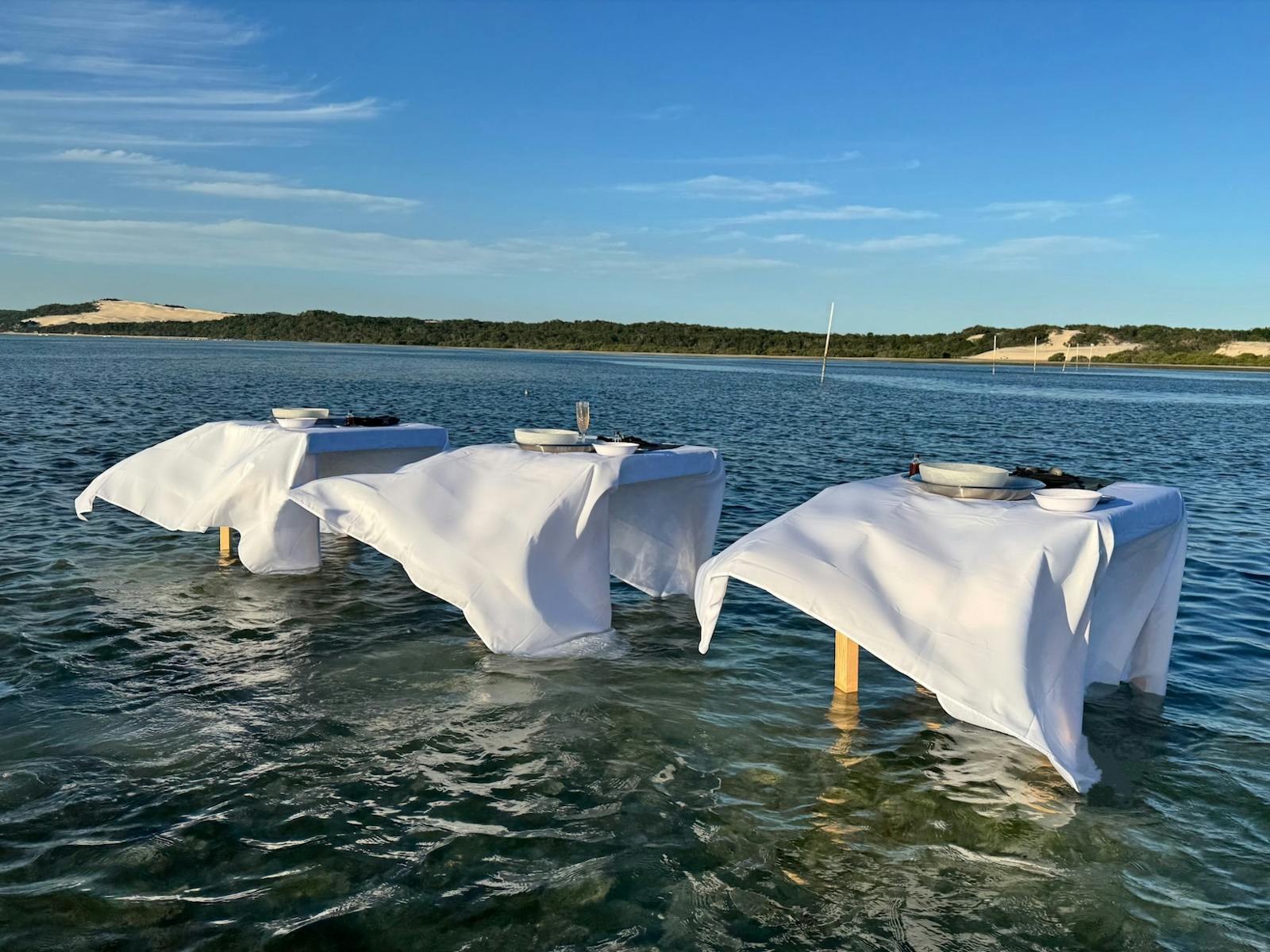 Tables in the water Tables in the water