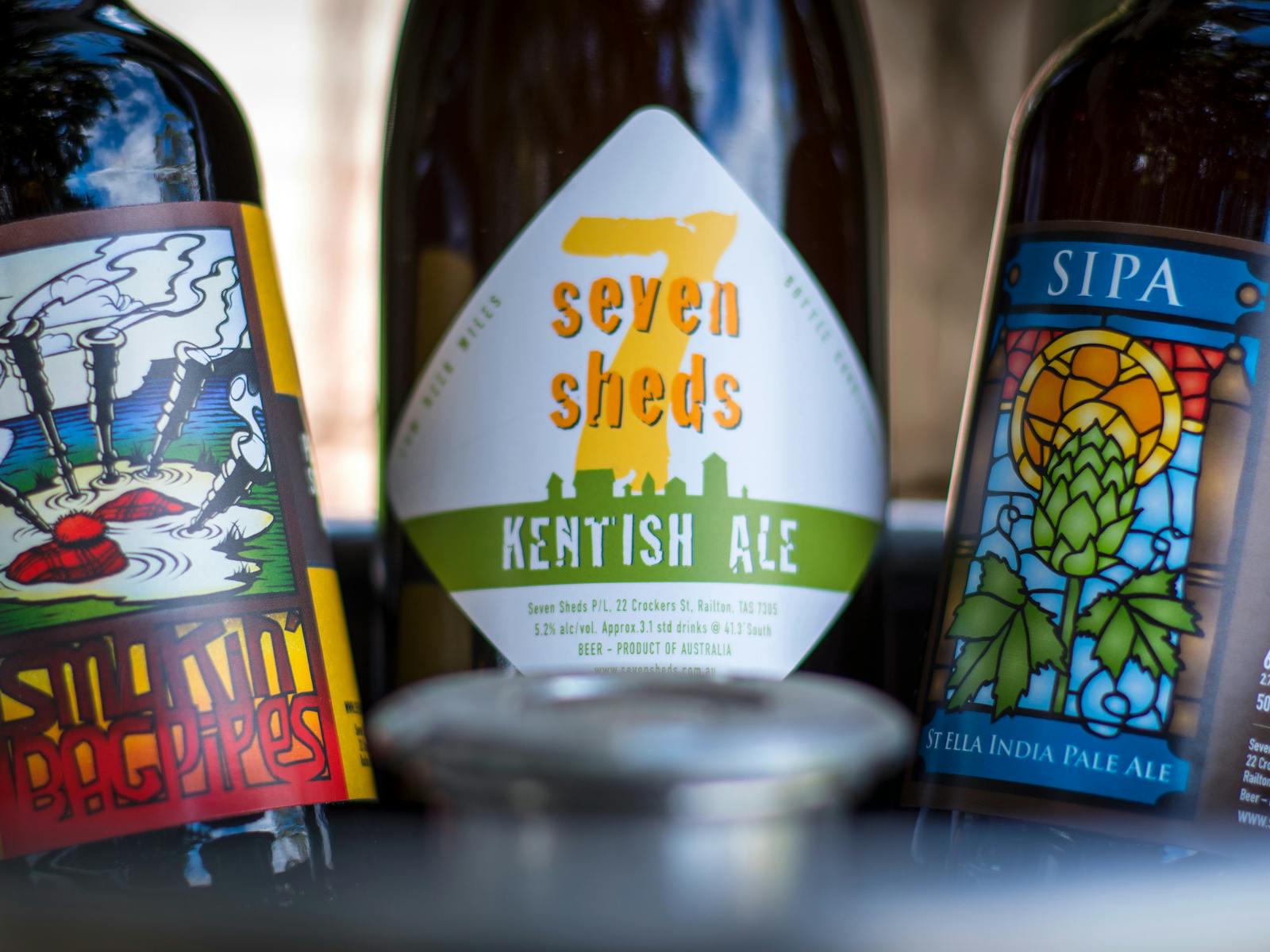 Sample beers at Seven Sheds Brewery